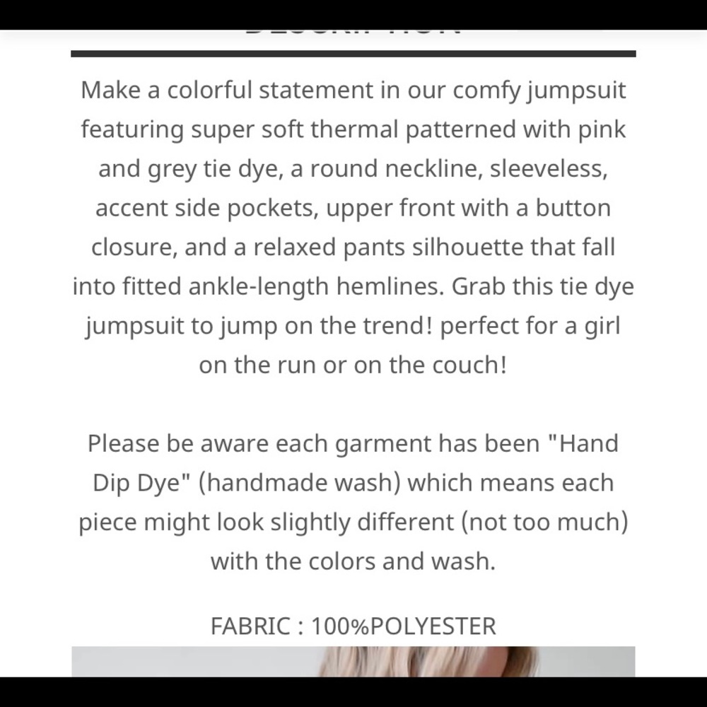 POL LAST ONE💛💓Jumpsuit - Picture 4 of 9